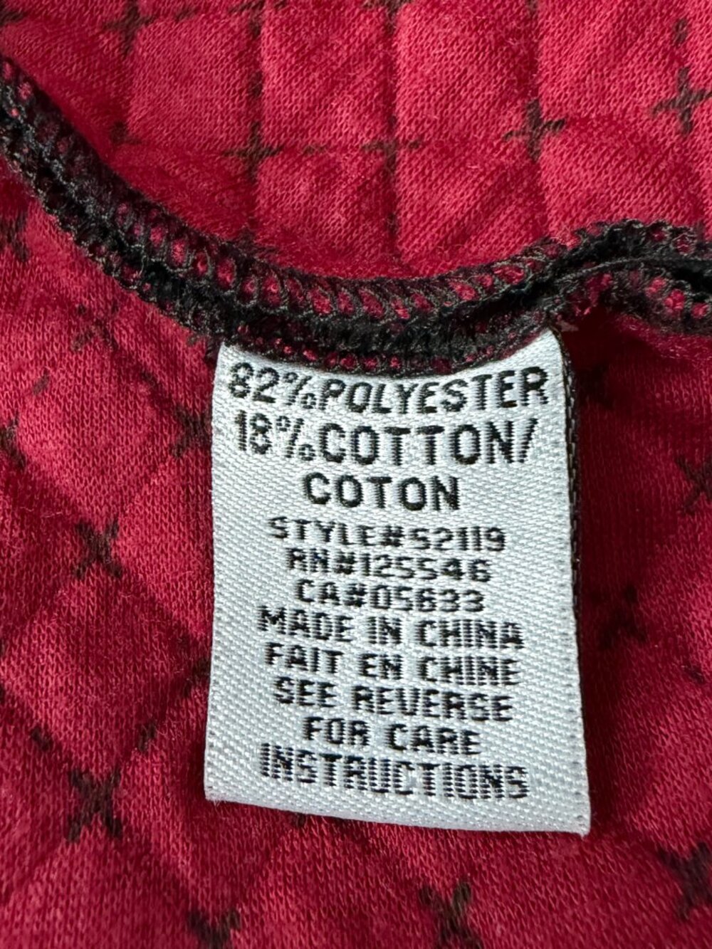 Habitat Red Black Striped Artsy Swing Vest Jacket Pockets Size Small - Picture 9 of 12